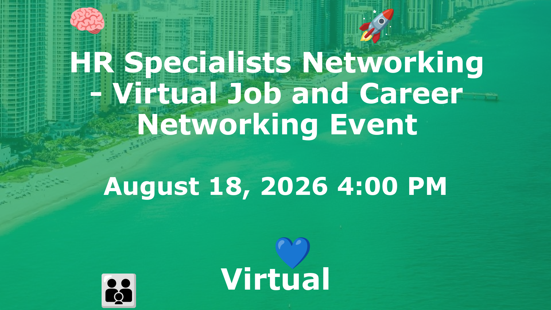 HR Specialists Networking - Virtual Job and Career Networking Event event image